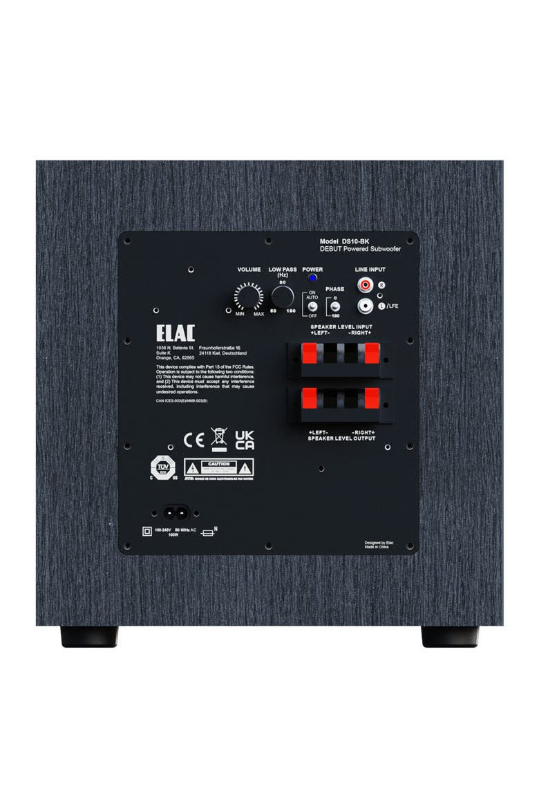 DS103 Debut 3.0 Series 10 Inch 100W Powered Subwoofer, Alternate, color, Black