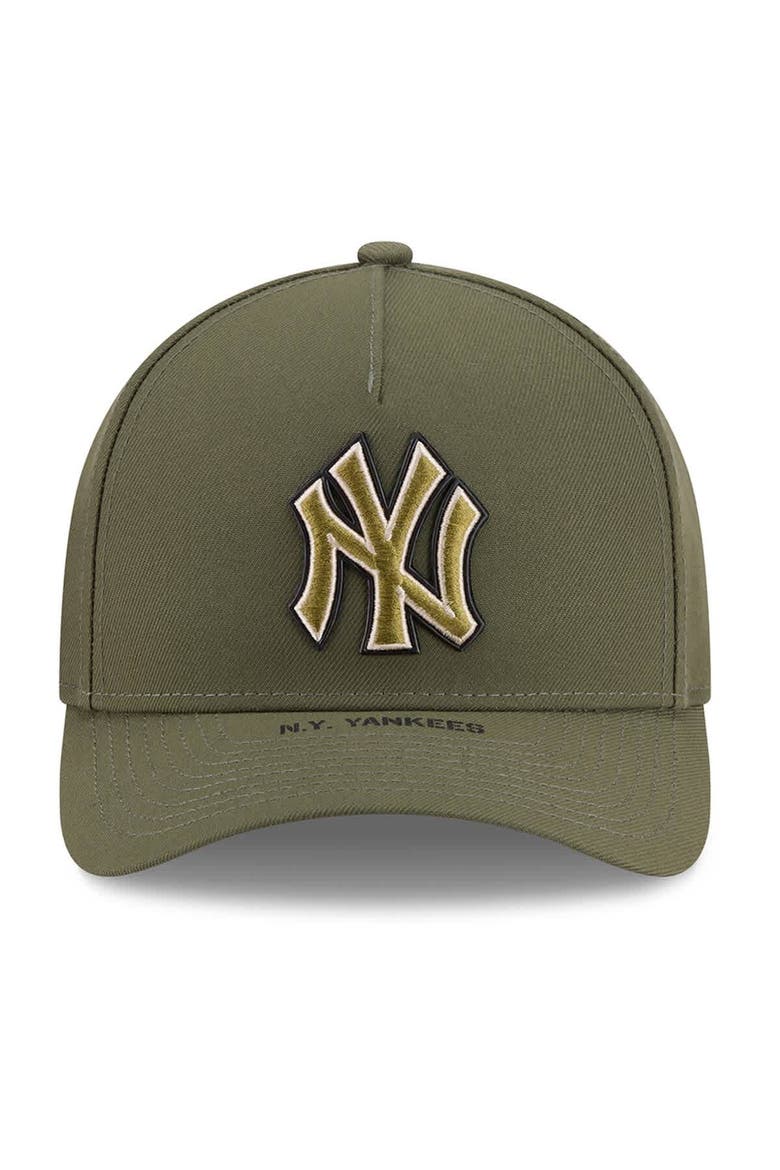 Youth New Era Olive New York Yankees 2026 Armed Forces Day 9FORTY M-Crown Adjustable Hat, Alternate, color, Olive