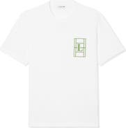 Lacoste Embroidered Court Logo Cotton T-Shirt