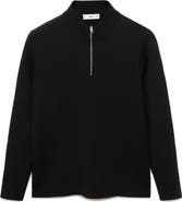 MANGO Quarter Zip Sweater