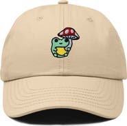 Dalix Mushroom Frog Embroidered Hat