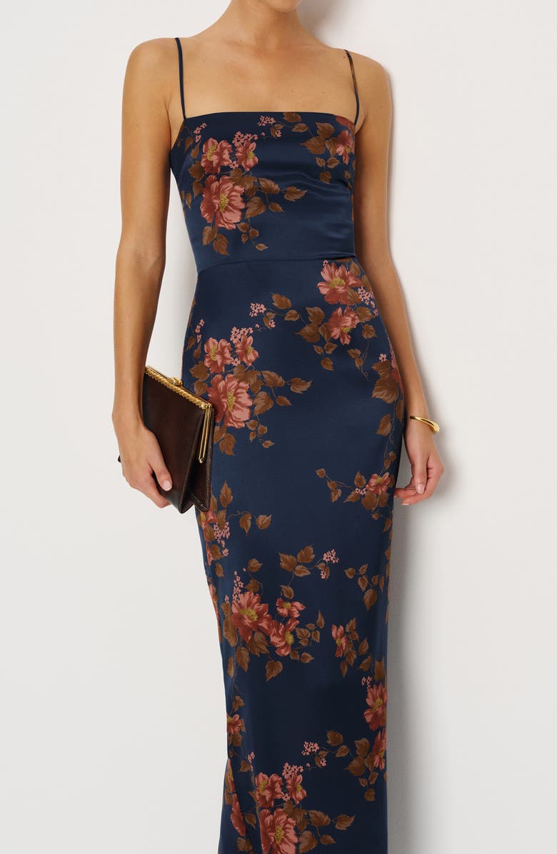 Reformation Frankie Silk Slipdress, Alternate, color, Lyric