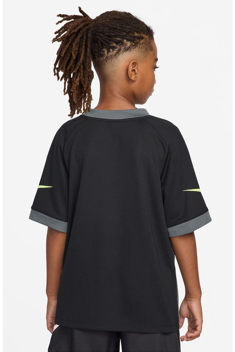Kids' Dri-FIT Graphic T-Shirt, Alternate, color, BLACK/ SMOKE GREY/ LIQUID LIME