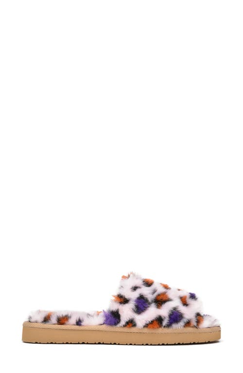 Minnetonka Faux Fur Slide Slipper