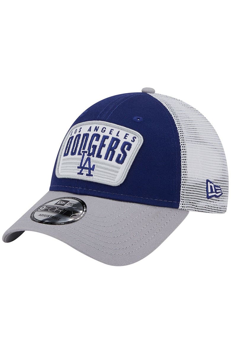 New Era Men's New Era Royal Los Angeles Dodgers Two-Tone Patch 9FORTY Snapback Hat, Main, color, Royal