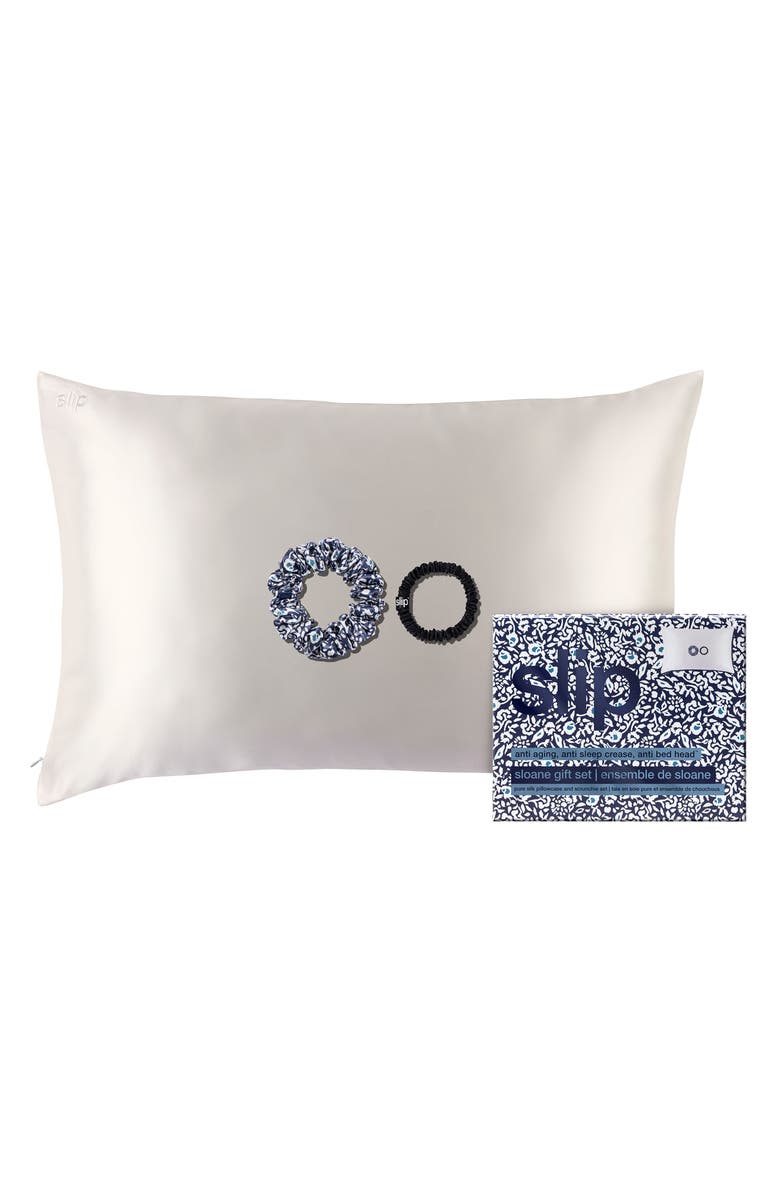 slip Sloan Pure Silk Pillowcase & Scrunchie Set (Limited Edition) $108 Value, Alternate, color, Sloane
