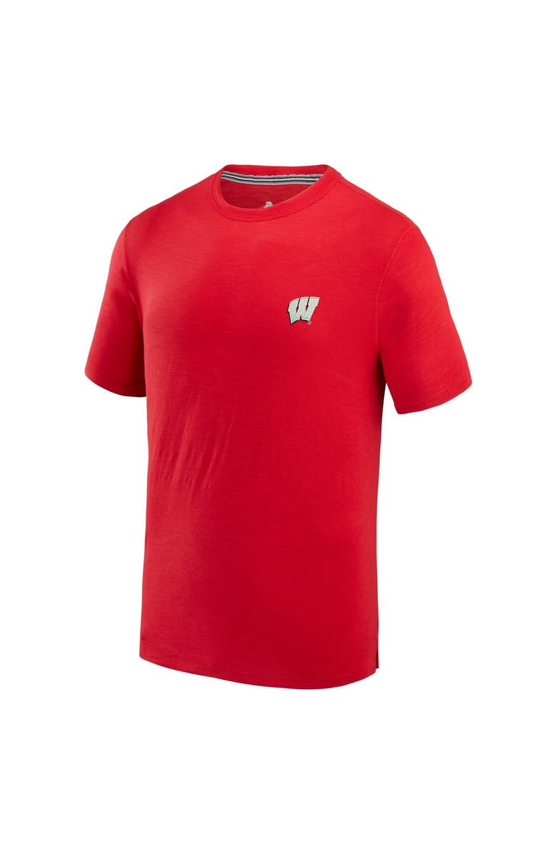 Tommy Bahama Men's Tommy Bahama Red Wisconsin Badgers Sport Bali Beach T-Shirt, Alternate, color, 