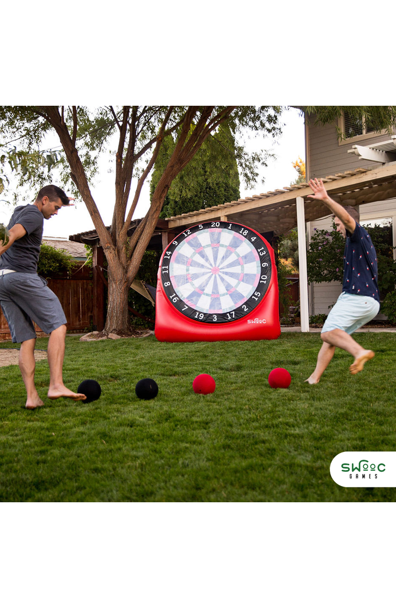 Swooc Games Giant Kick Darts Game, Alternate, color, Red