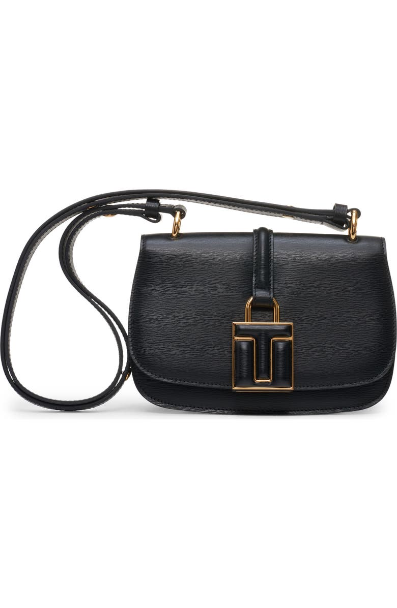 TOM FORD Mini Padlock Palmellato Leather Shoulder Bag, Main, color,
