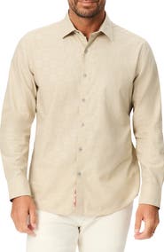 Robert Graham Jacquard Cotton Long Sleeve Shirt