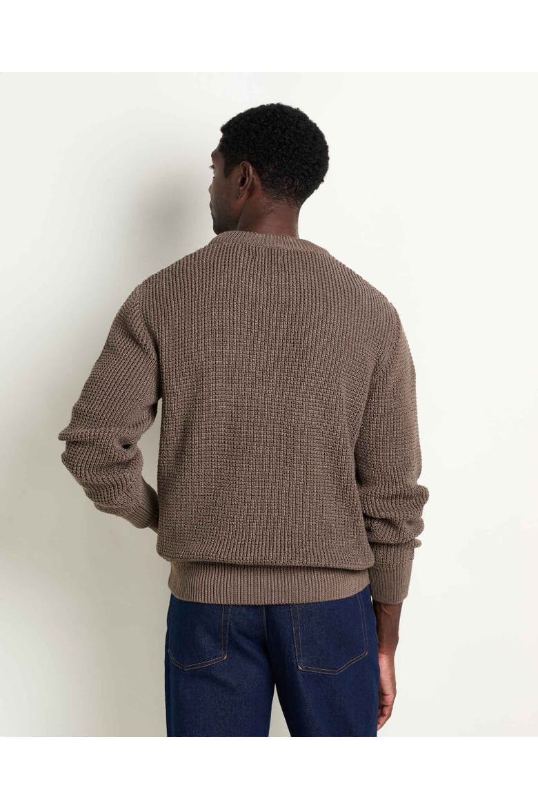 Butte Crew Patterned Sweater, Alternate, color, Teak