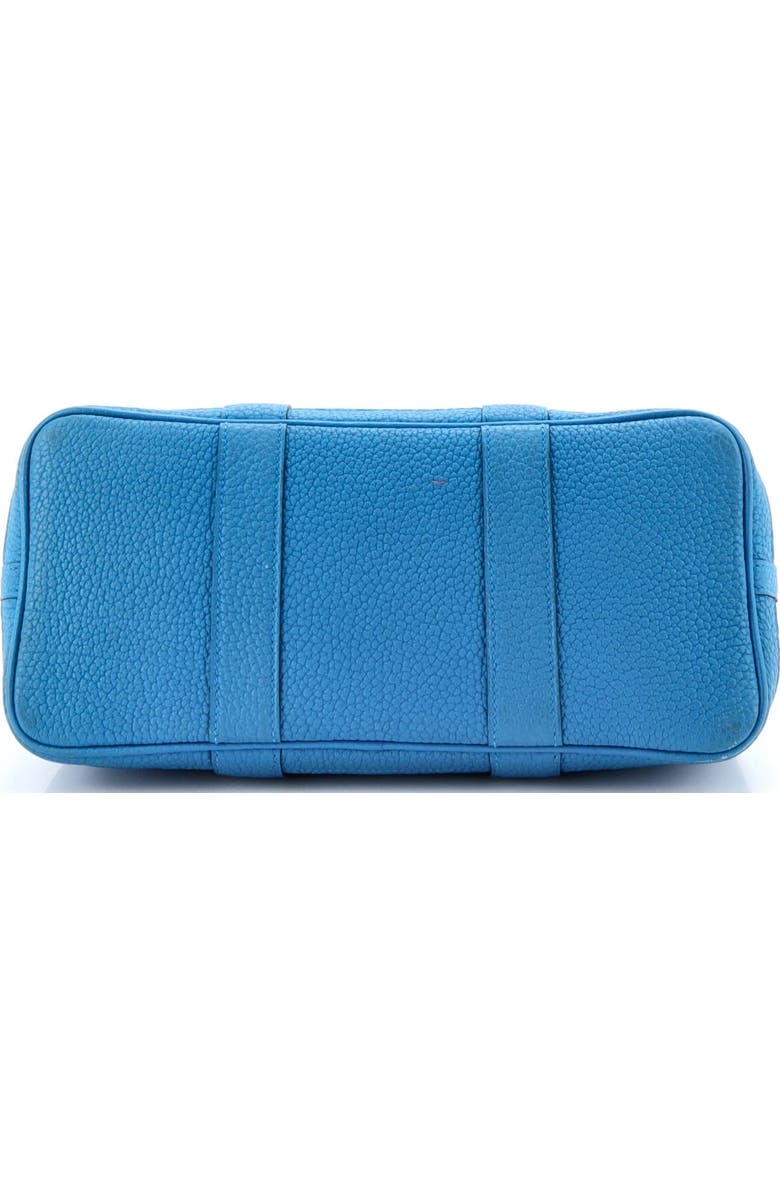 Pre-Owned Hermes Garden Party Tote Leather 30, Alternate, color, Bleu Zanzibar