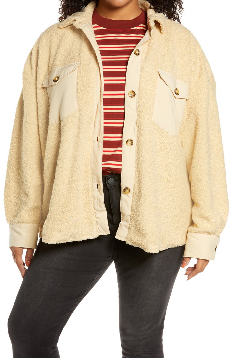 BP. Teddy Bear Shirt Jacket, Alternate, color,