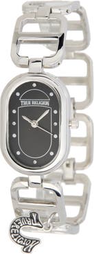 True Religion Logo Charm Bracelet Watch, 28mm