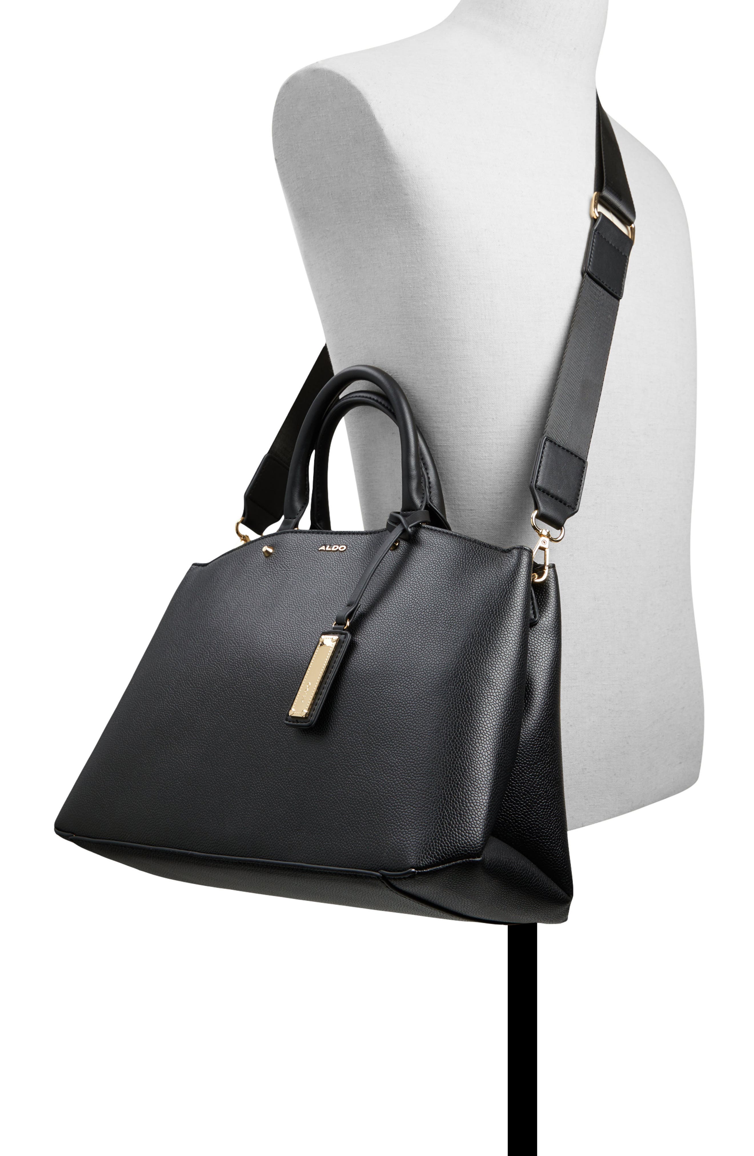 ALDO Jazzlyn Faux Leather Satchel, Alternate, color, 