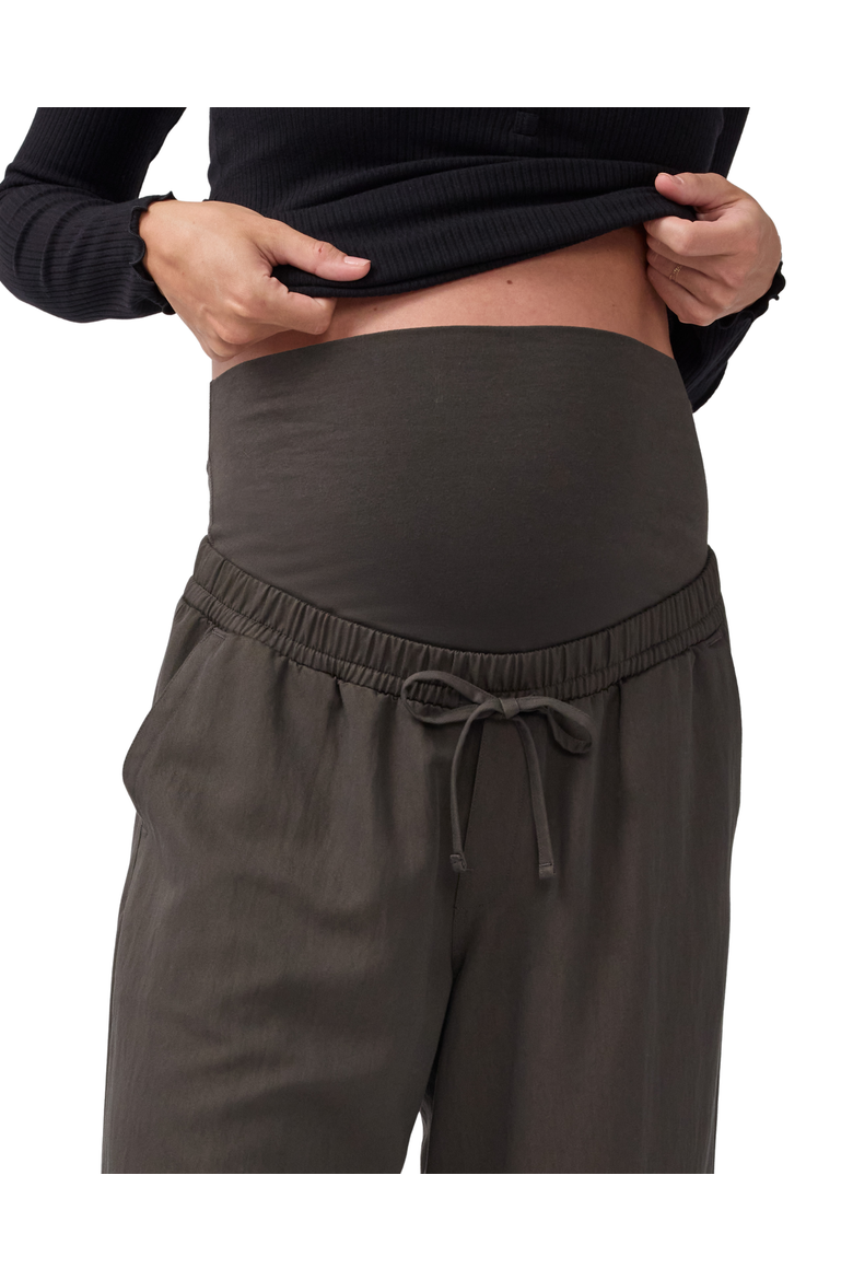 Over Belly Wide Leg Maternity Pant, Alternate, color, Black Olive