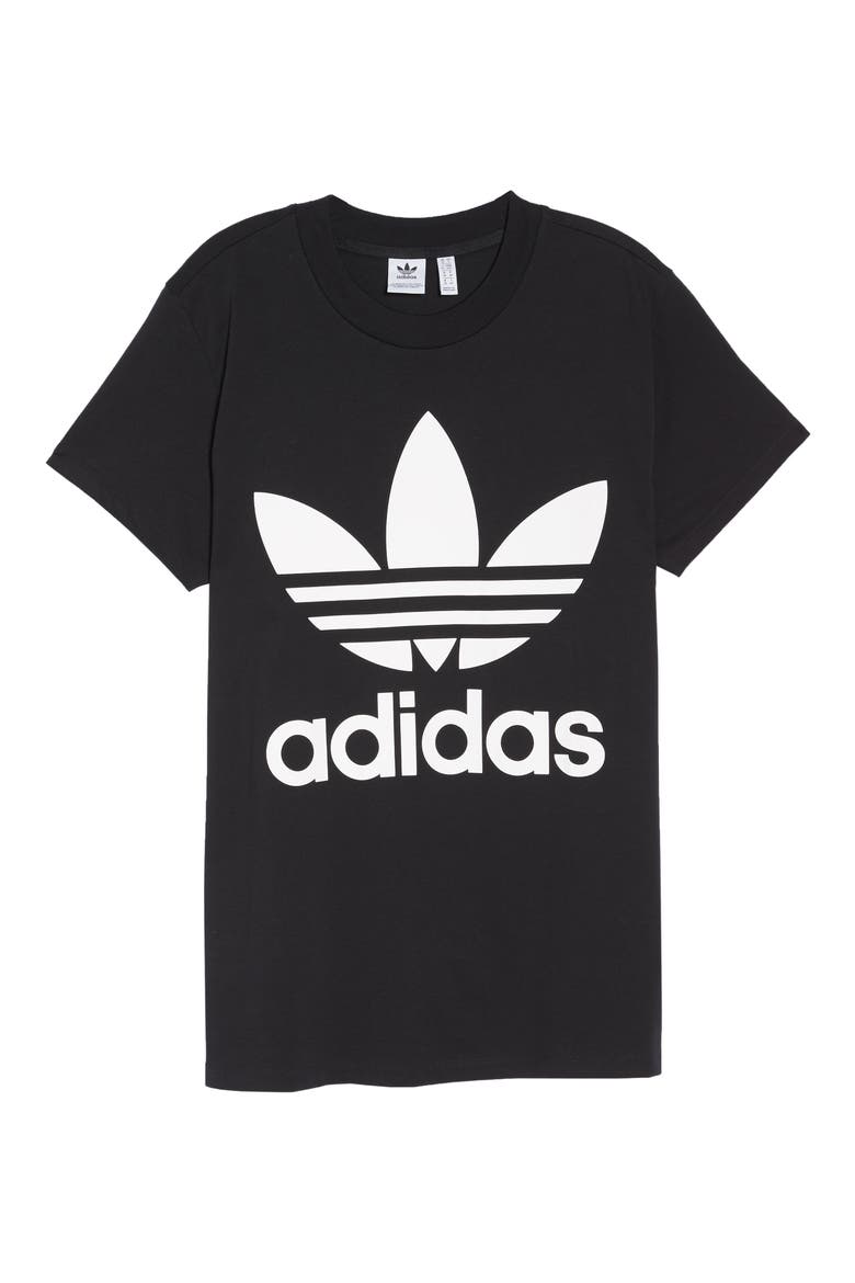 Trefoil Logo Tee, Alternate, color, BLACK