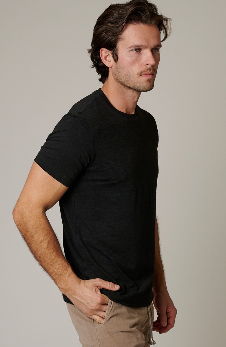 LEISURE LAB Slub T-Shirt, Alternate, color, Matte Black