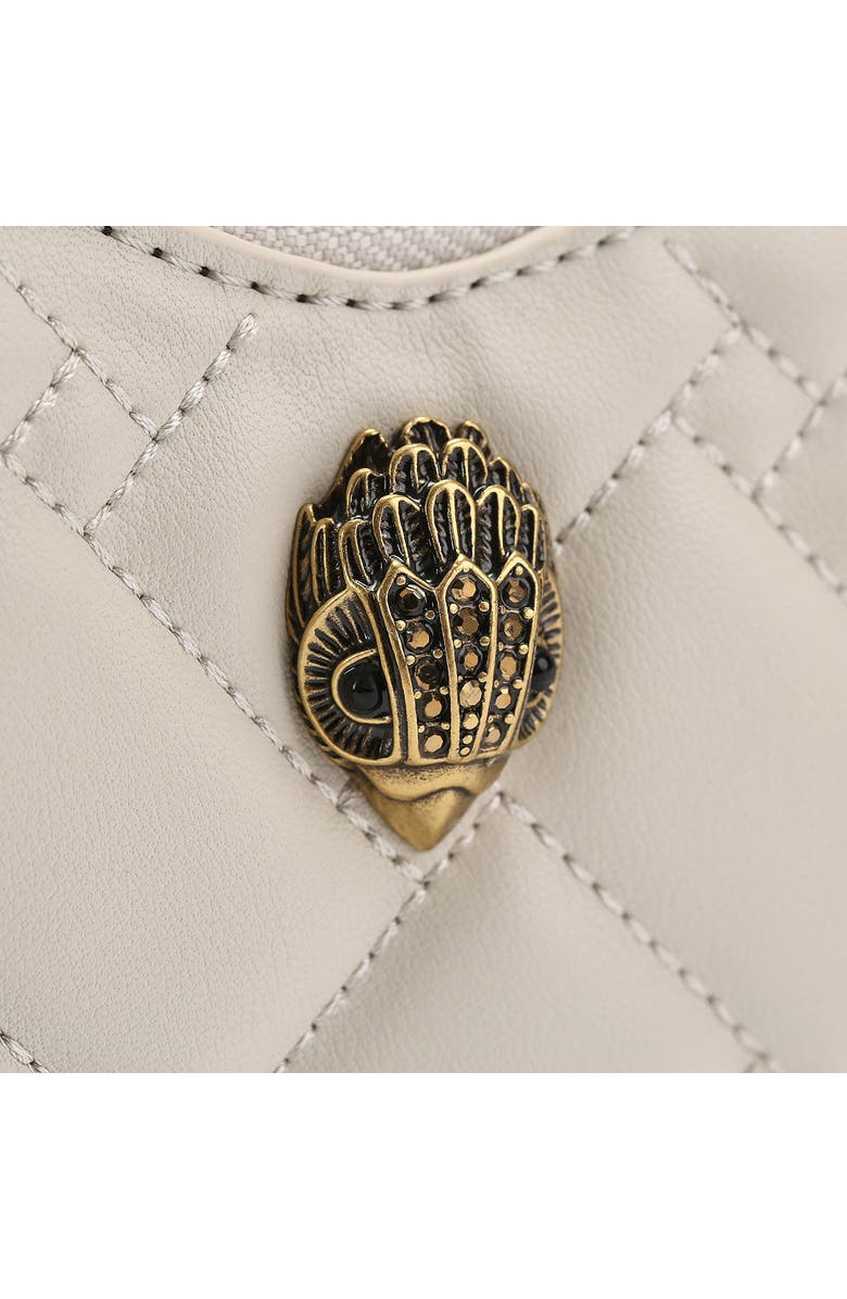 Kurt Geiger London Micro Heart Leather Crossbody Bag, Alternate, color, Natural