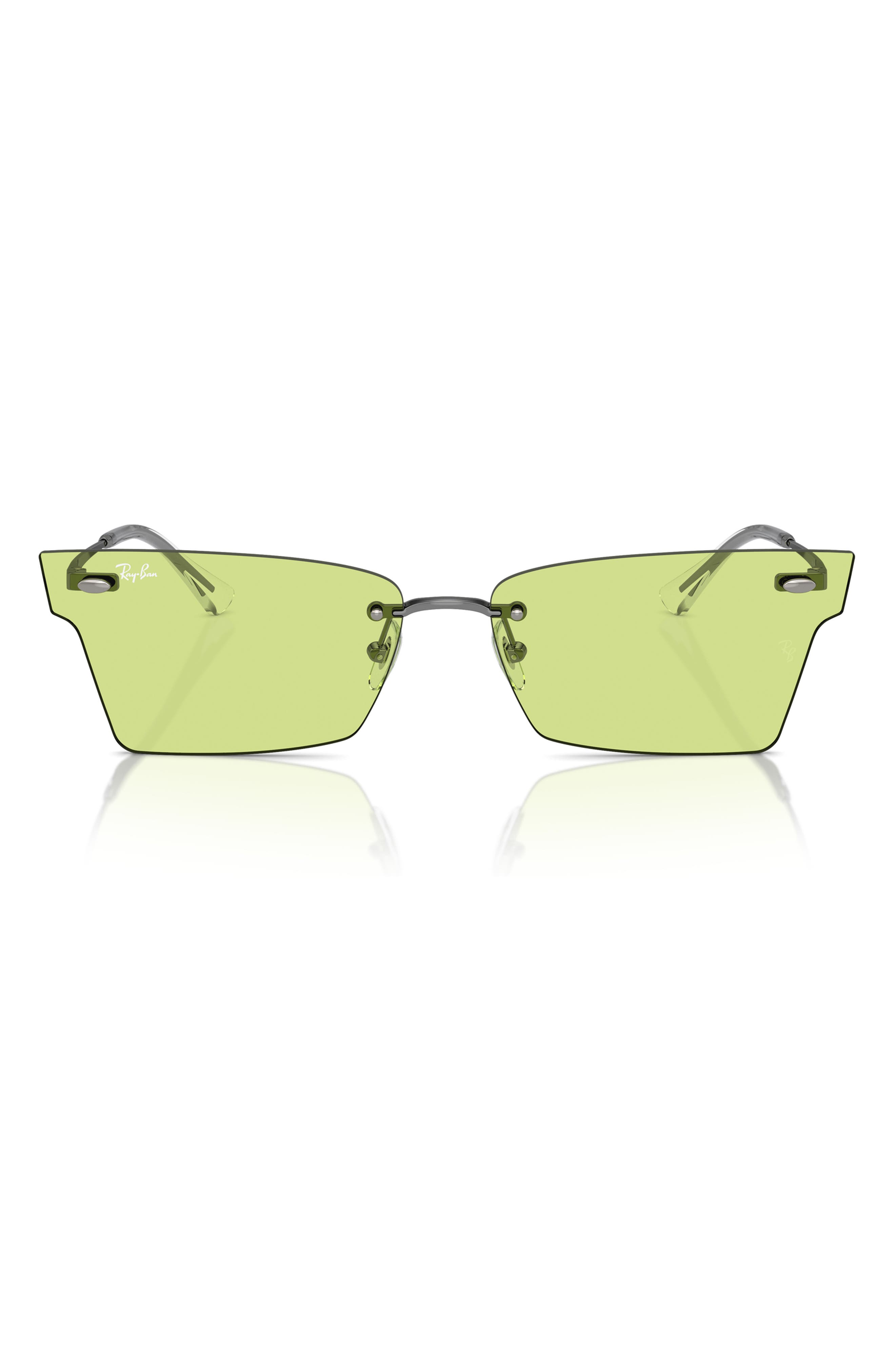 Ray-Ban 64mm Frameless Butterfly Sunglasses