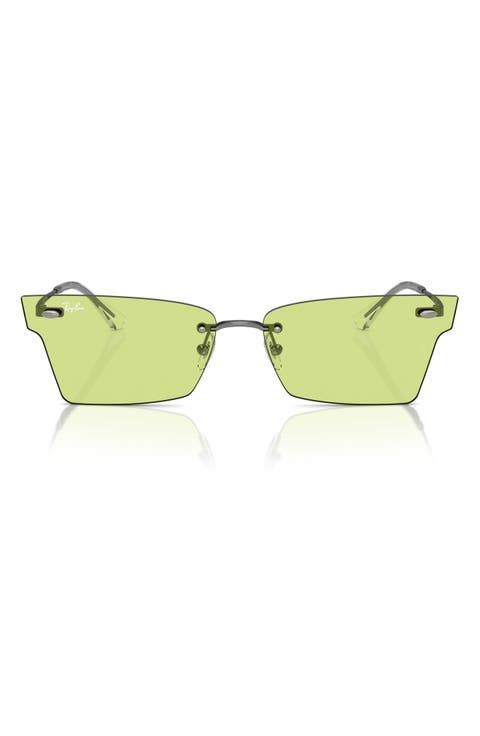 64mm Frameless Butterfly Sunglasses