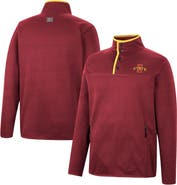 COLOSSEUM Men's Colosseum Cardinal Iowa State Cyclones Rebound Quarter-Snap Jacket