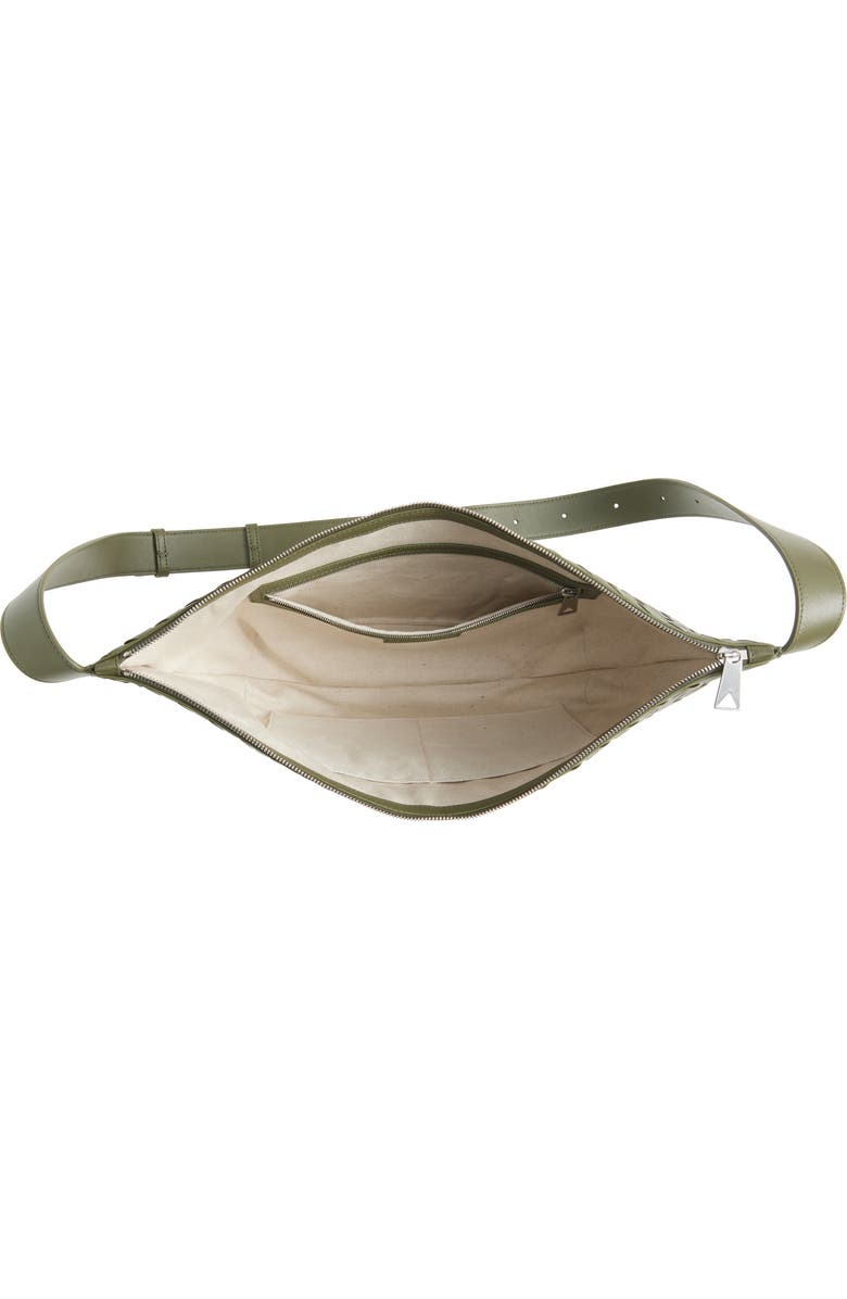 Bottega Veneta Intrecciato Leather Day Sling Bag, Alternate, color, Crocodile-Silver