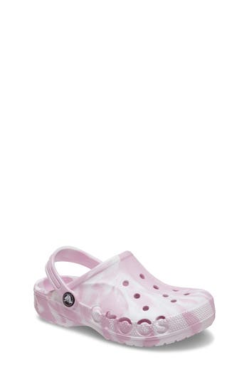 Crocs Kids' Baya Marble Clog In Purple