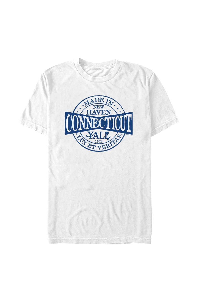 Yale University Men's Yale University Made In New Haven Graphic T-Shirt, Main, color, White