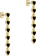 Ted Baker Hartley Enamel Heart Drop Earrings