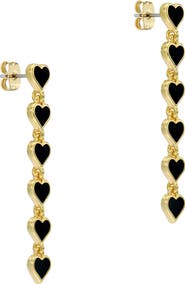 Ted Baker Hartley Enamel Heart Drop Earrings