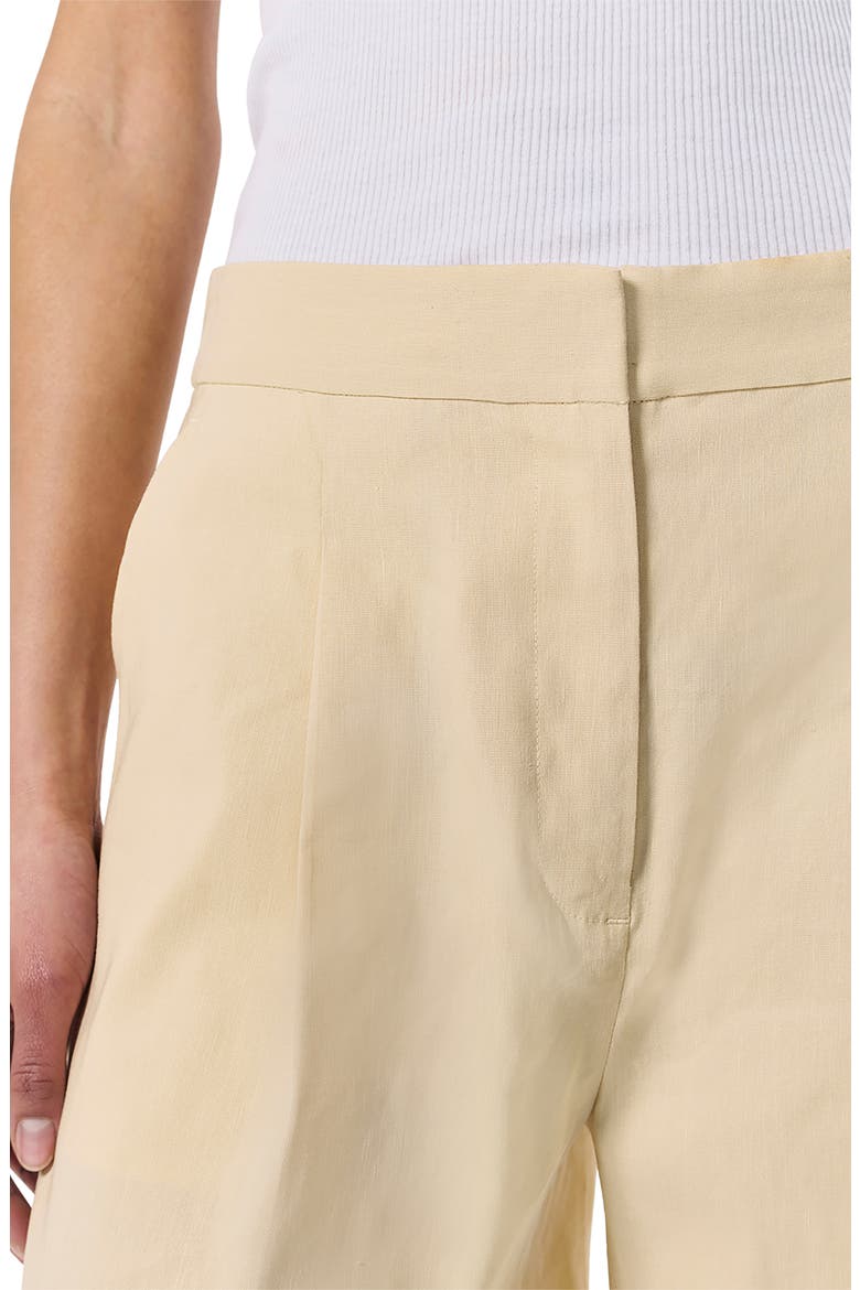 Leona Linen Blend Shorts, Alternate, color, LIGHT TAN