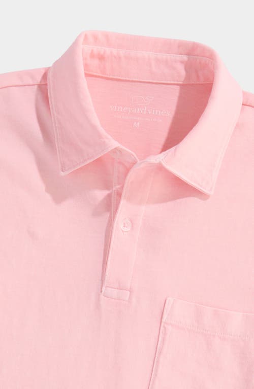 Vineyard Vines Surf Pima Cotton Polo In Flamingo