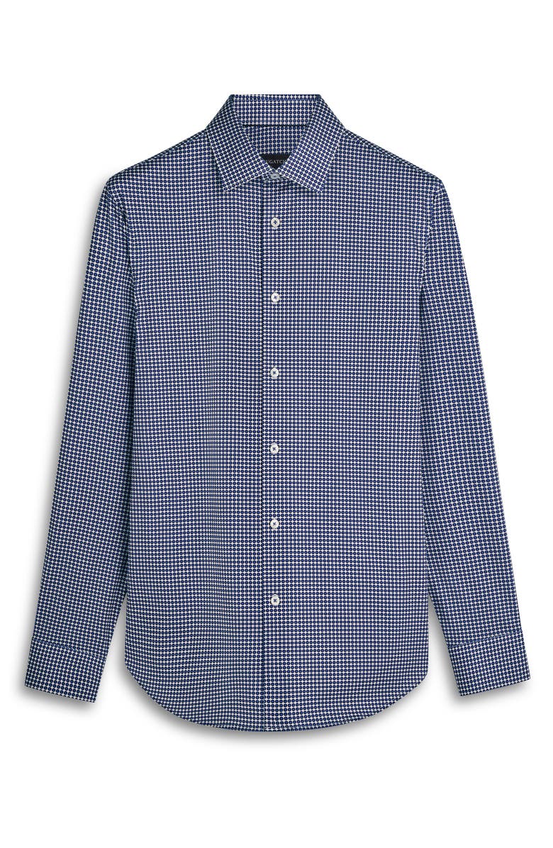 Bugatchi James OoohCotton<sup>®</sup> Geo Print Button-Up Shirt, Alternate, color, 