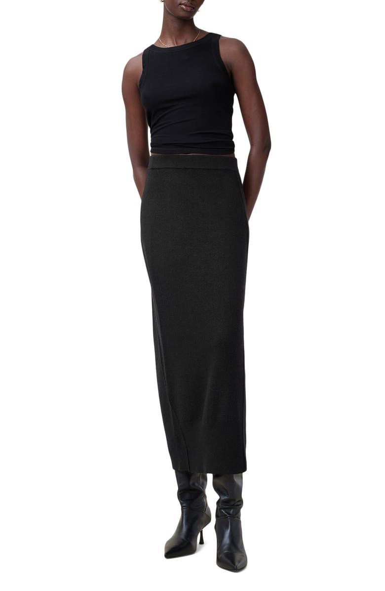 AllSaints Antonia Merino Wool Skirt, Alternate, color, 