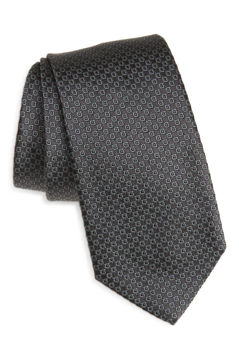 Chicago Silk Jacquard Tie, Main, color, GRIGIO