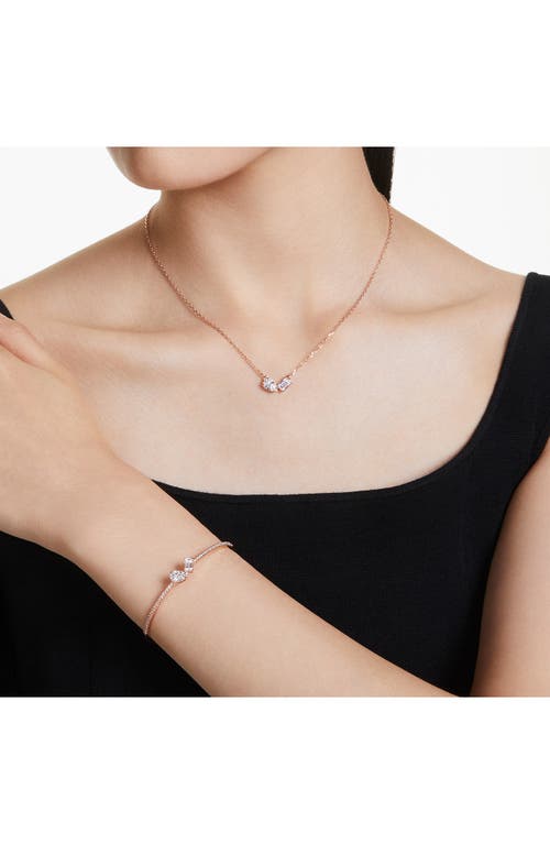 Swarovski Mesmera Crystal Necklace & Bracelet Set In White