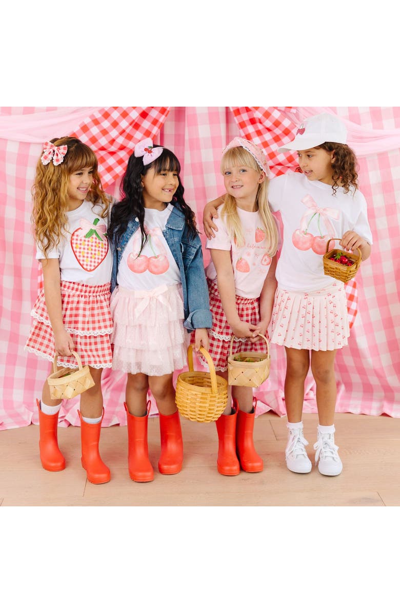 Sweet Wink Life Is Sweet Strawberry Short Sleeve T-Shirt, Alternate, color, Ballet Pink