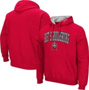 COLOSSEUM Men's Colosseum Red East Stroudsburg Warriors Arch & Logo 3.0 Pullover Hoodie