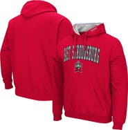 COLOSSEUM Men's Colosseum Red East Stroudsburg Warriors Arch & Logo 3.0 Pullover Hoodie