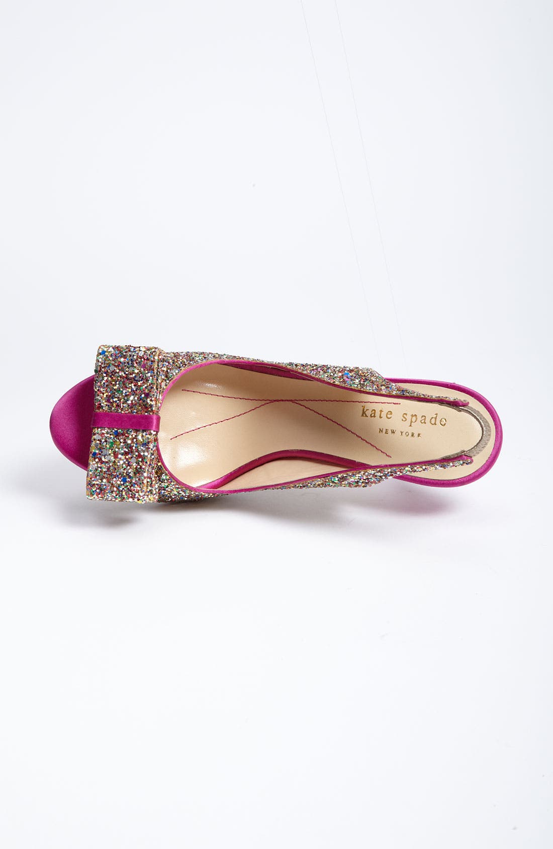 'charm' slingback pump, Alternate, color, MULTI GLITTER FUCHSIA