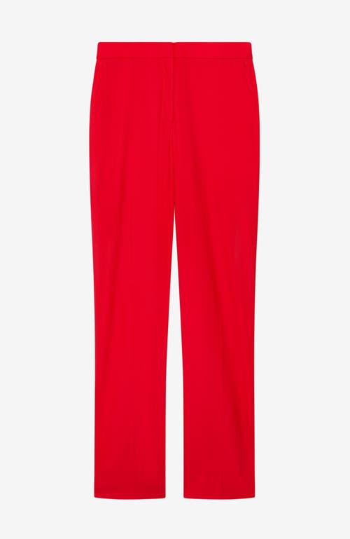 Another Tomorrow Classic Trouser In Red
