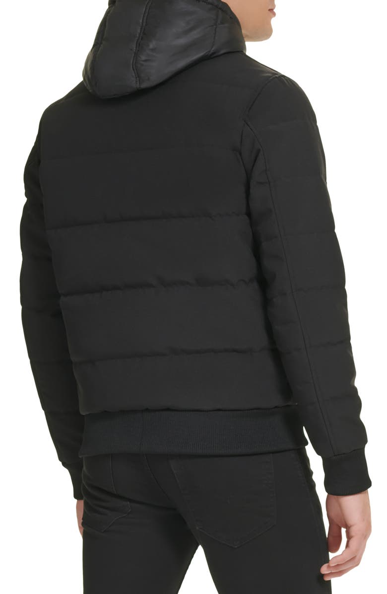 Kenneth Cole New York Oxford Hooded Bomber Jacket, Alternate, color,