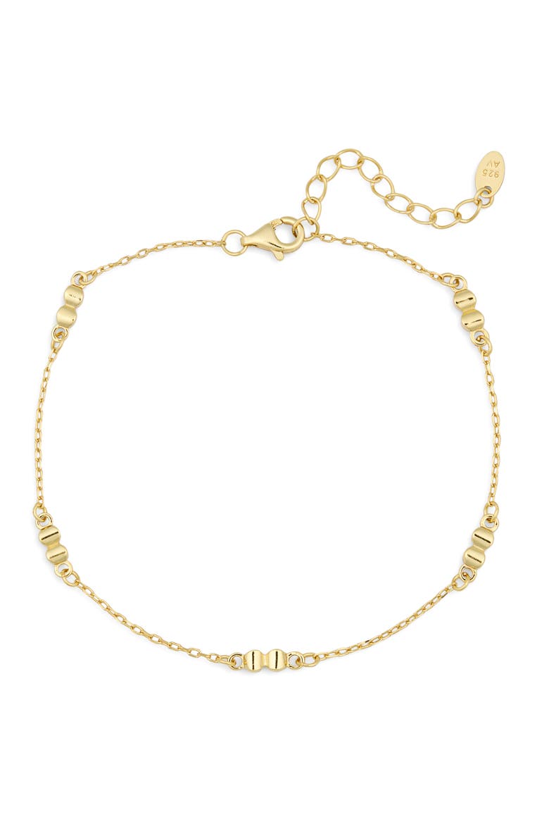 Box Chain Anklet, Main, color, GOLD