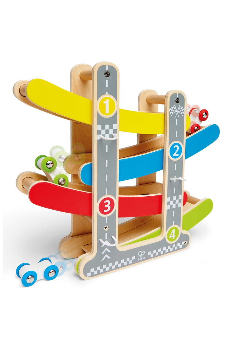 Fast Flip Wooden Racetrack Toy, Alternate, color, MULTI