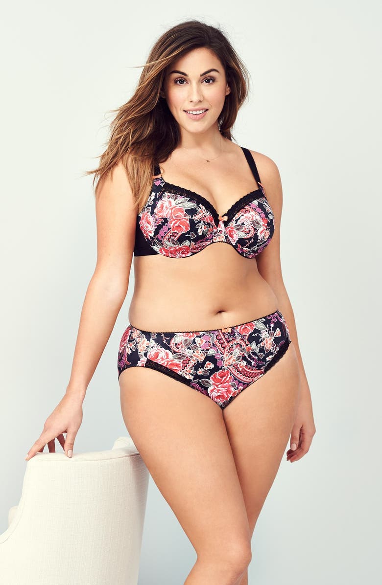 Elomi 'Persia' Bandless Underwire Bra, Alternate, color, 