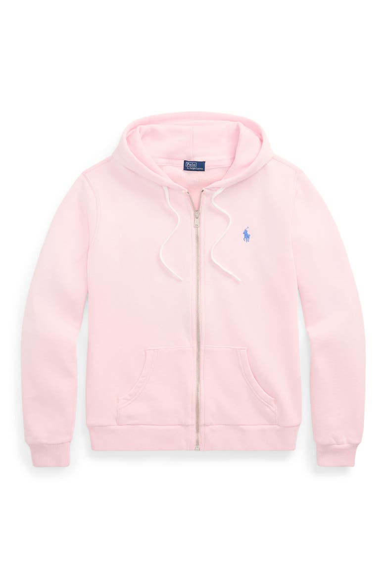 トップス Polo RalphLauren zip up hoodie lightpink Full Zip Fleece Hoodie (Women) | Nordstrom