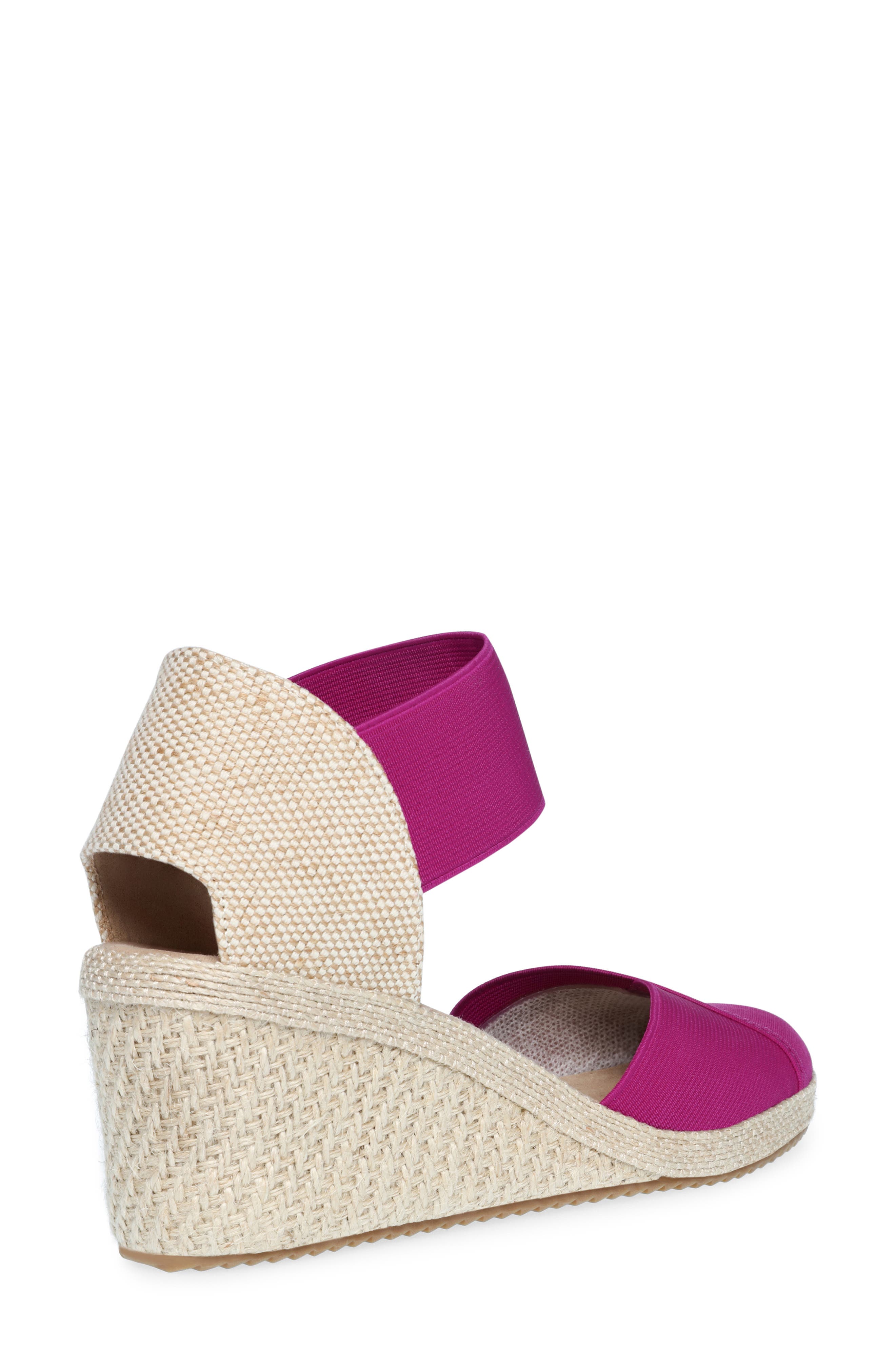 Anne Klein Zoey Wedge Sandal, Alternate, color, Fuschia