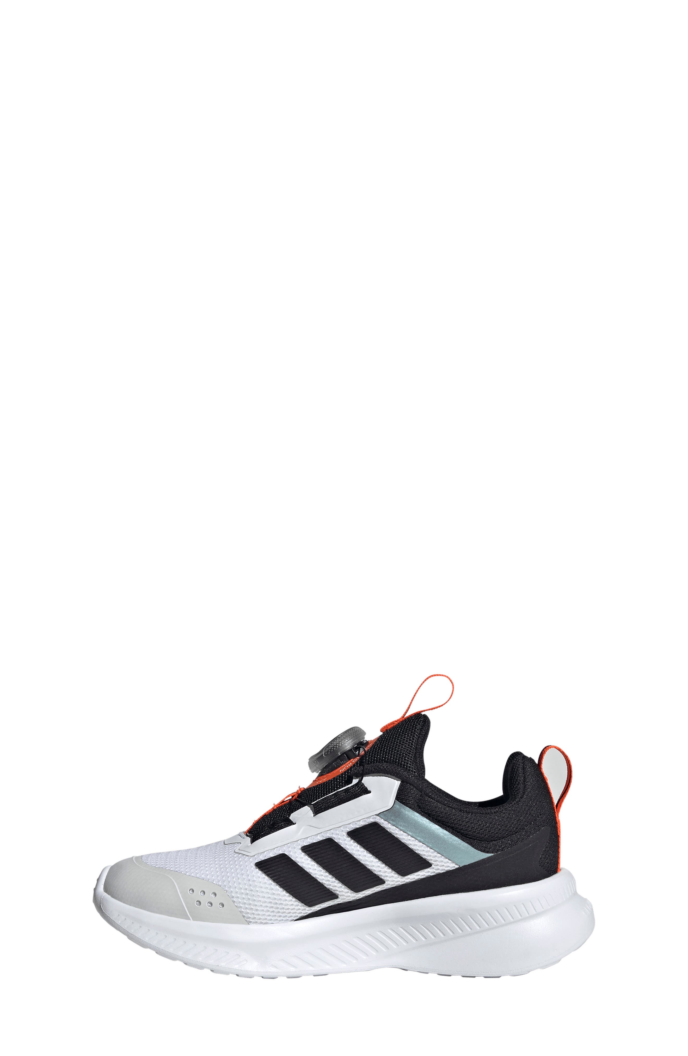 adidas Kids' Fortarun 4.0 Sneaker, Alternate, color, White/ Black/ Orange