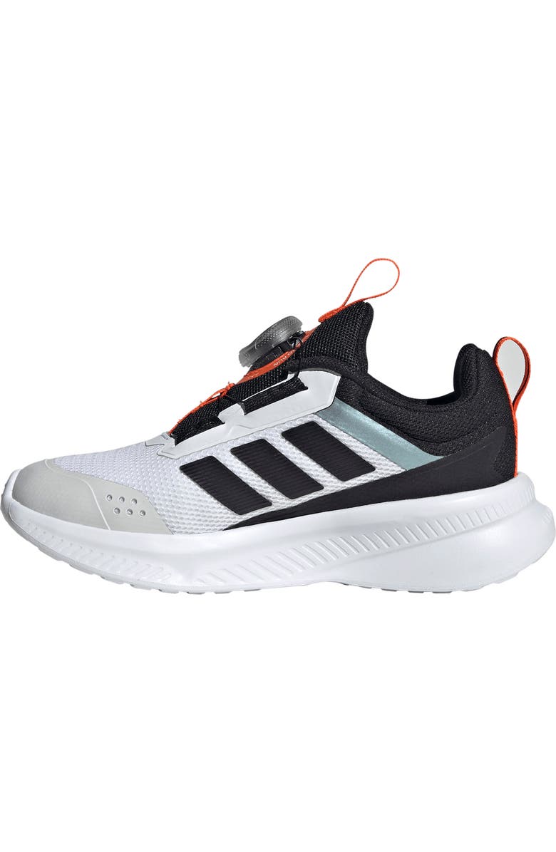 adidas Kids' Fortarun 4.0 Sneaker, Alternate, color, White/ Black/ Orange
